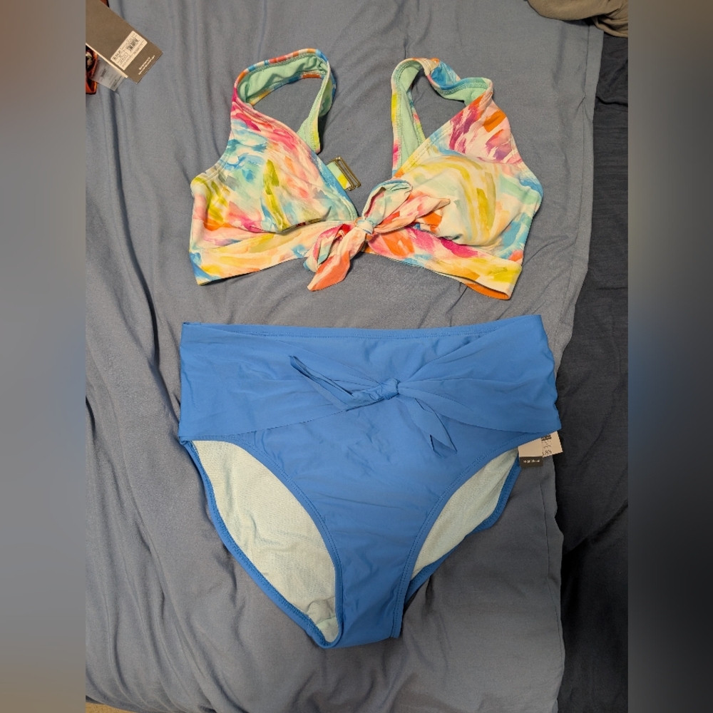 Colorful Tie-Dye Bikini Set